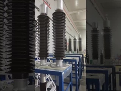 ক্লাস এ 72.5kV 630A পোরসেলান উল্লম্ব OIP বুশিং 2085mm দৈর্ঘ্য
